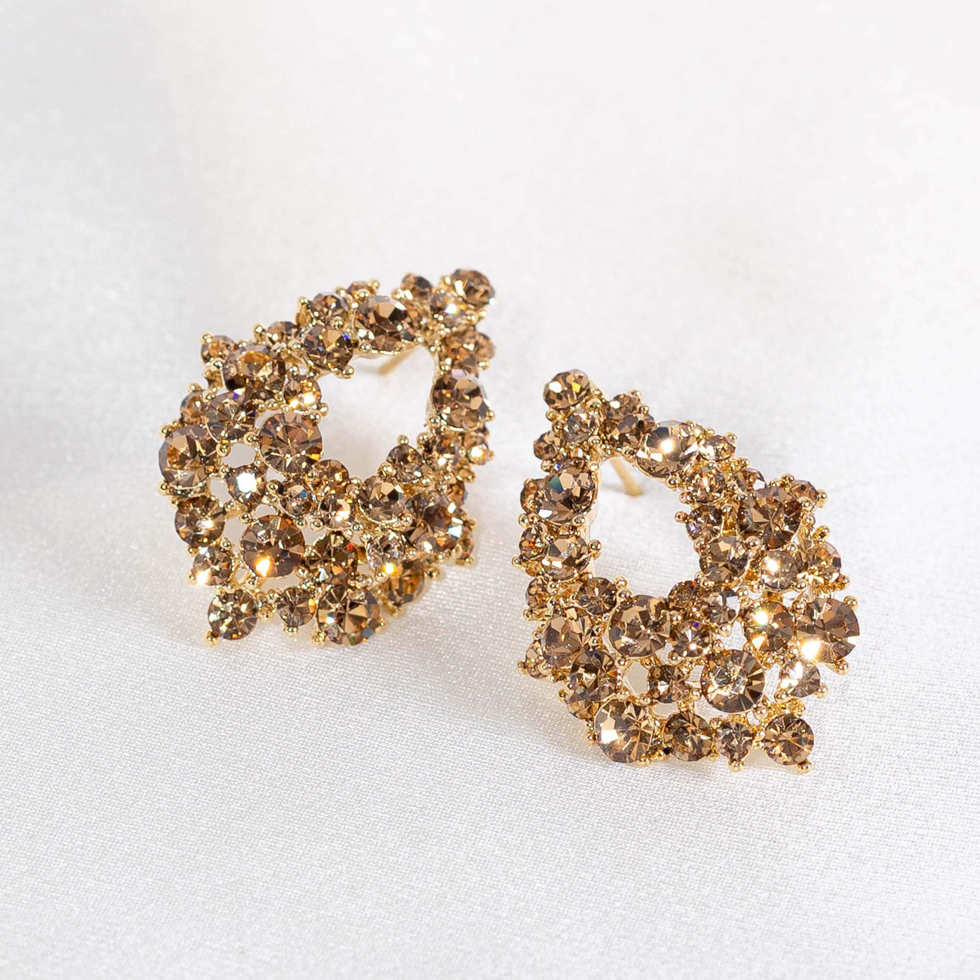 Alice earrings - Light colorado topaz