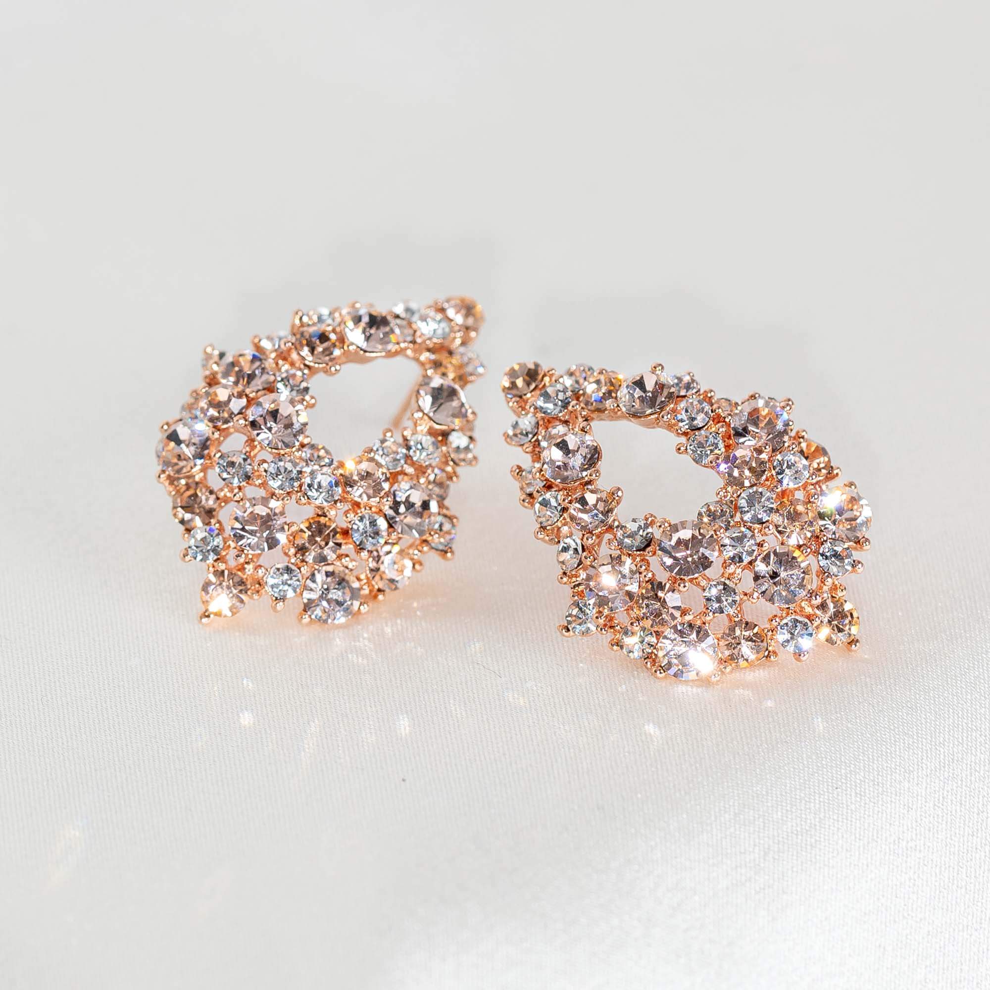 Alice earrings - Silk (Rose gold)