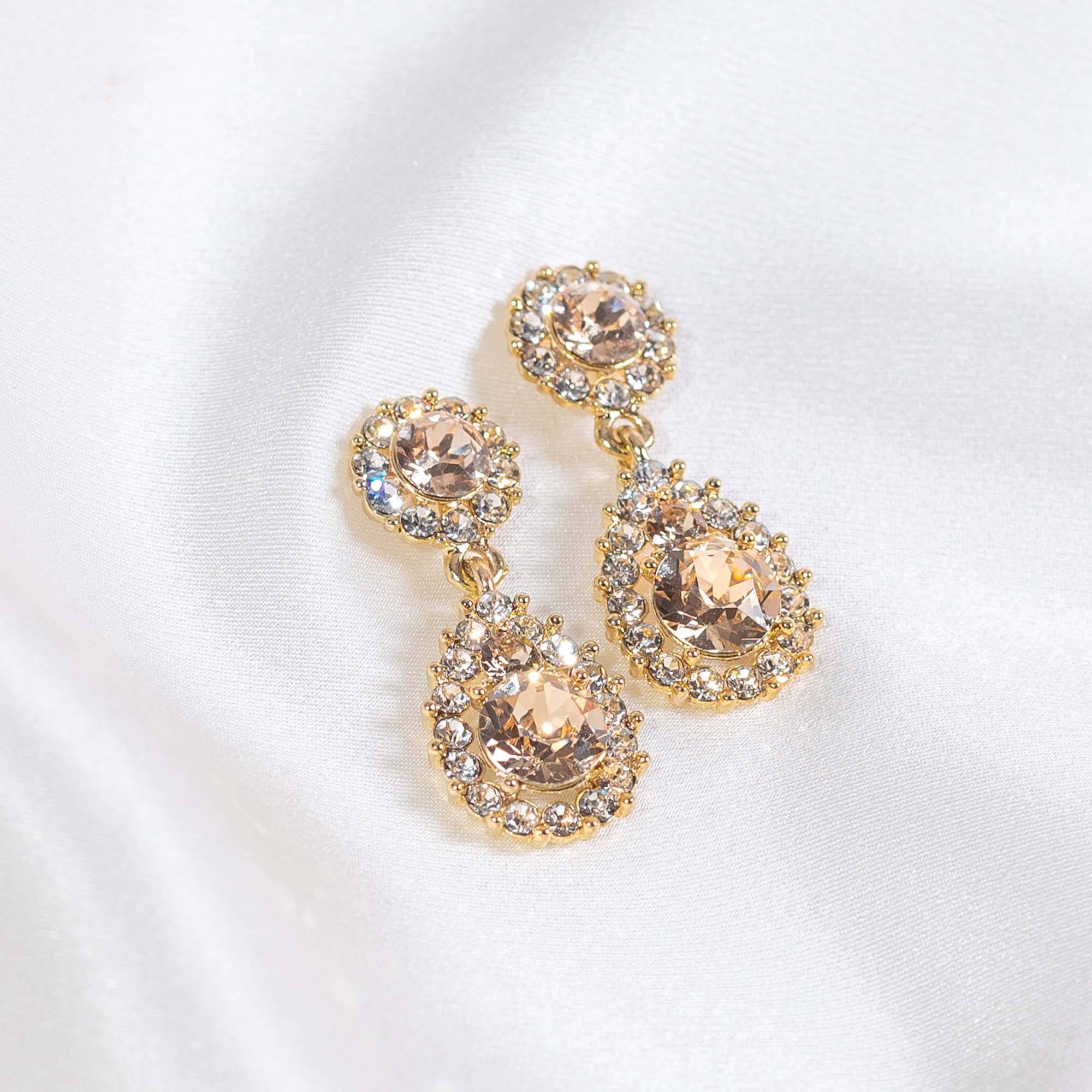 Sofia earrings - Light silk