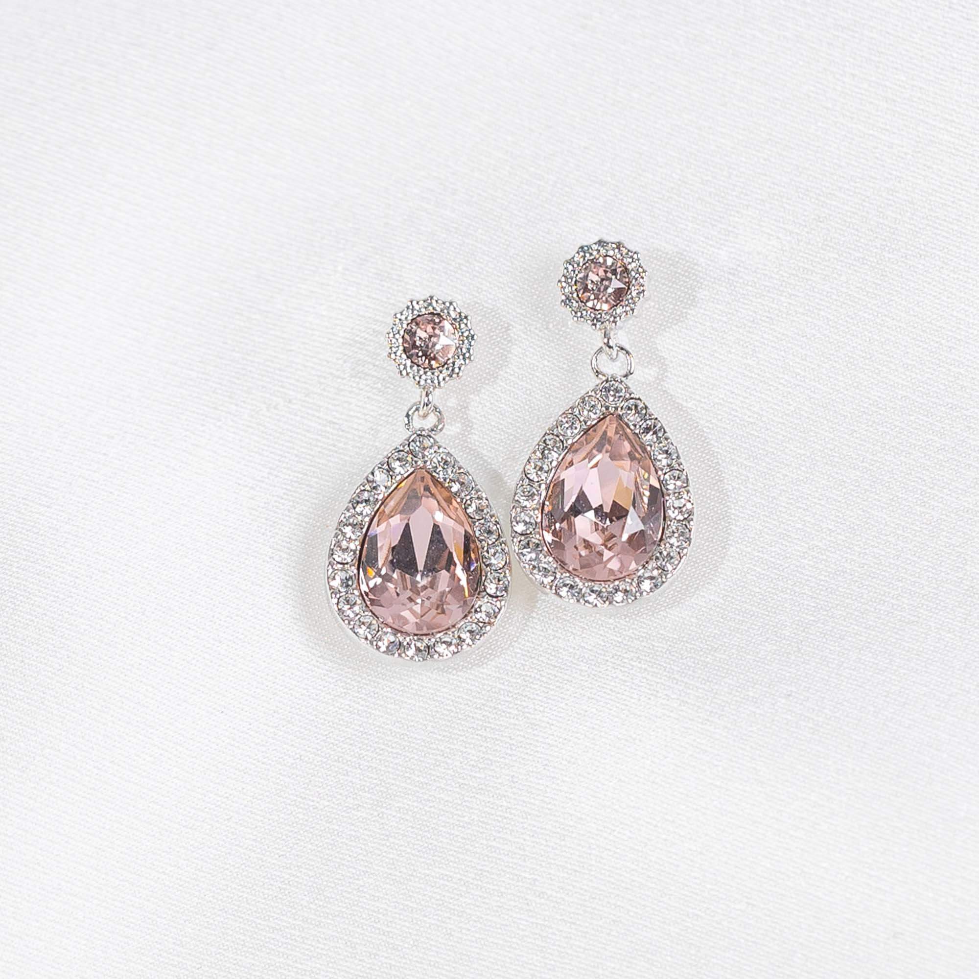 Miss Amy earrings - Vintage rose (Silver)