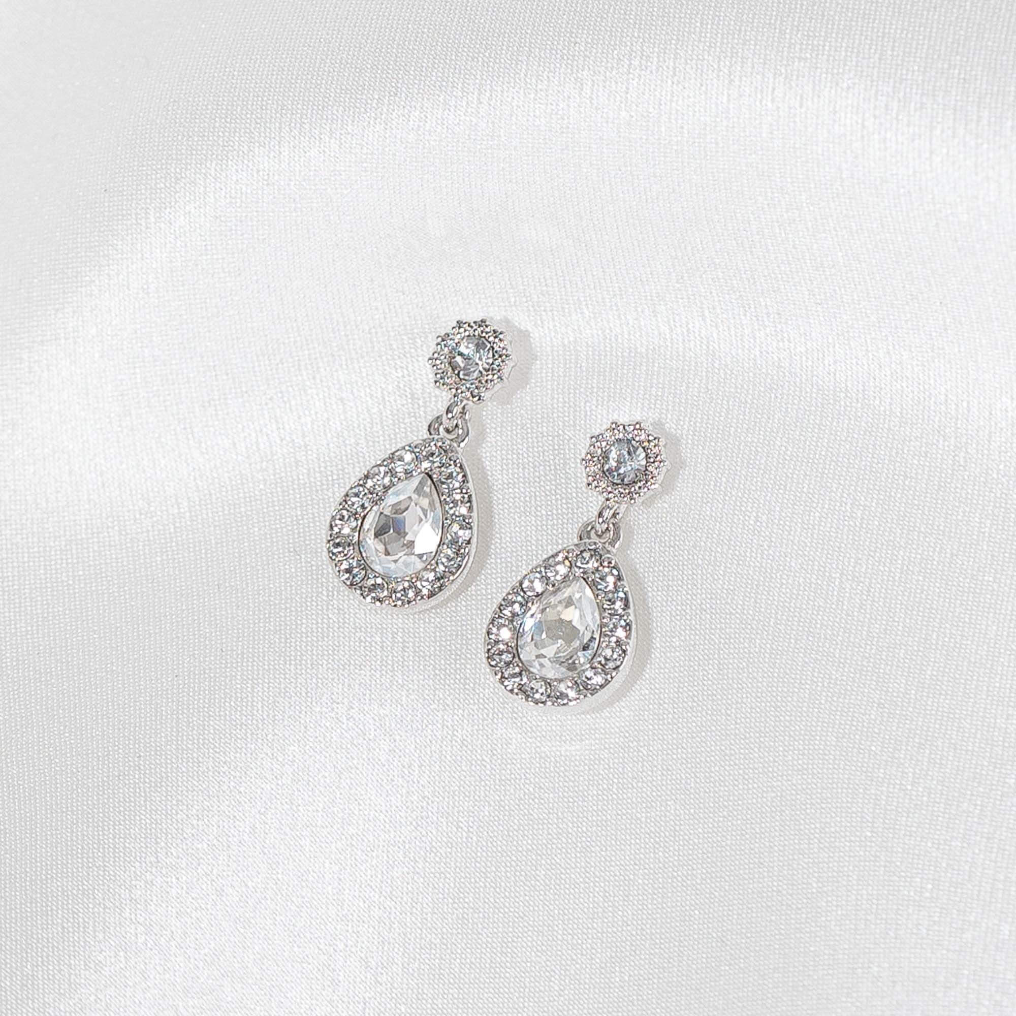 Petite Amy earrings - Crystal