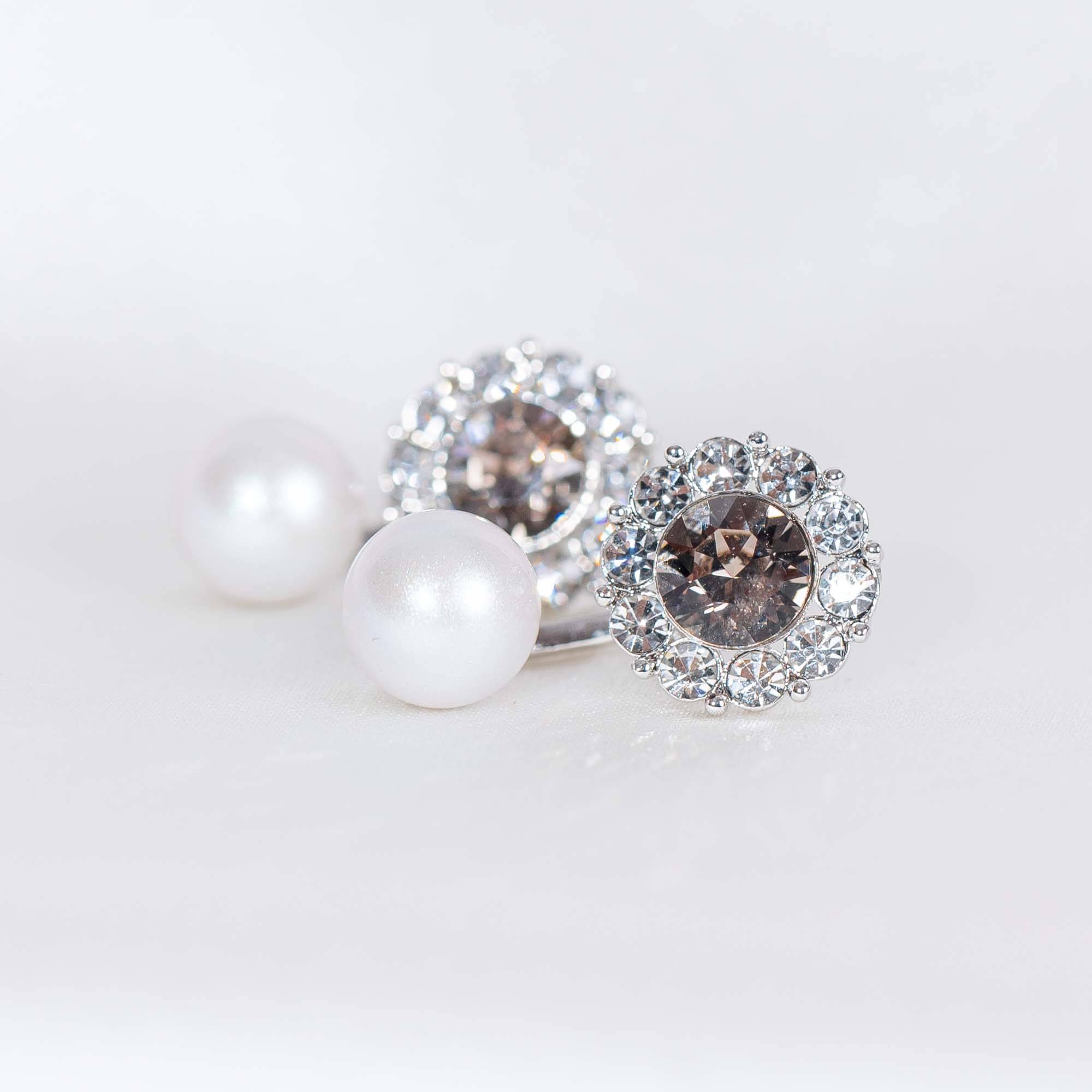 Miss Sofia butterfly earrings - Diamond grey