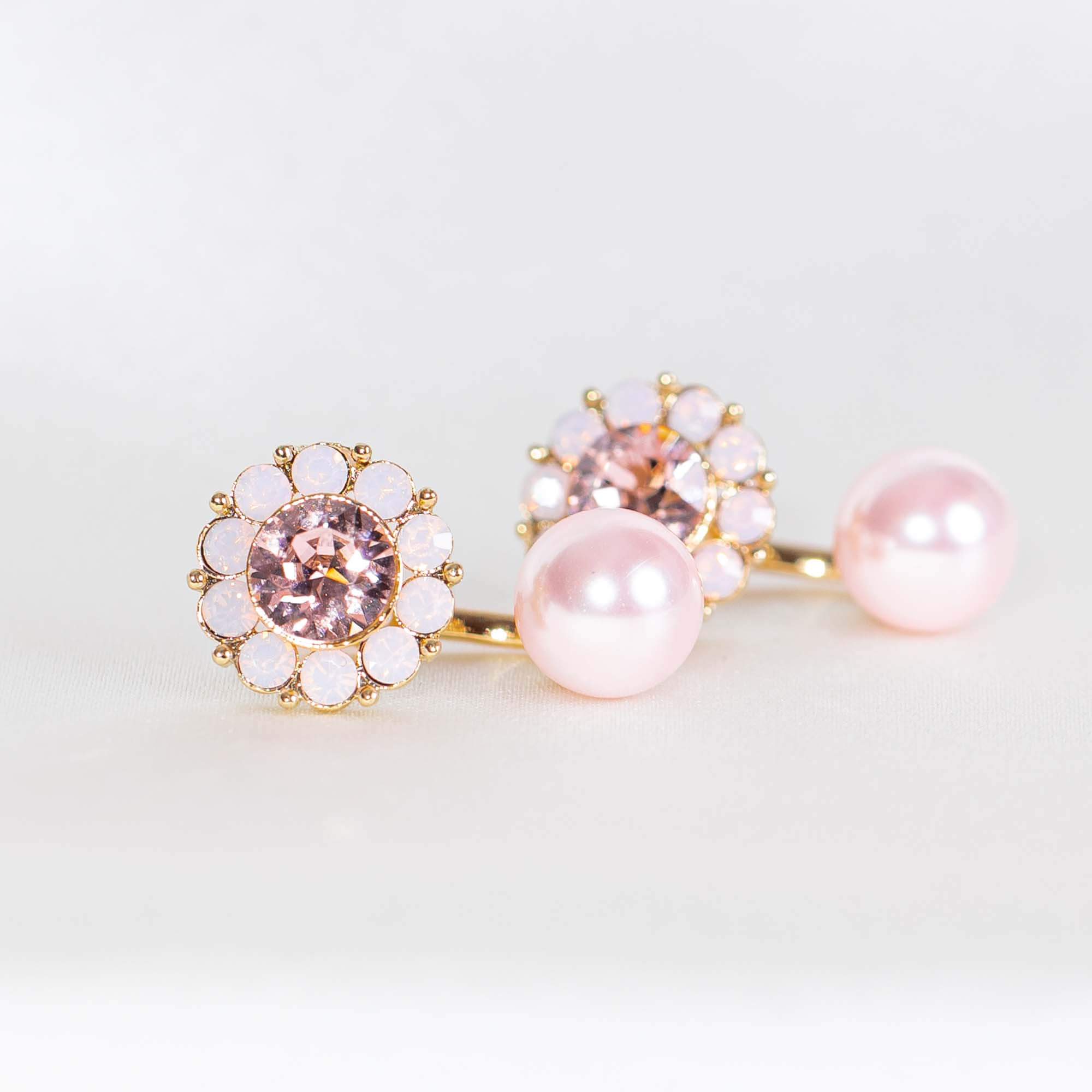 Miss Sofia butterfly earrings - Vintage rose opal